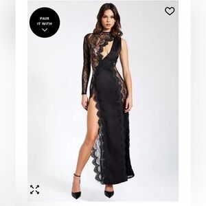 Elegant Black Lace Gown